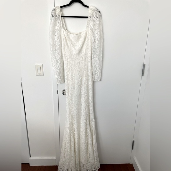Reformation Annika white lace wedding dress NWT - Picture 7 of 10